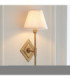 Diamond Tall & Ivy 16cm Wall Lamp Antique Brass Vintage White-4