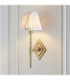 Diamond Tall & Ikat 16cm Wall Lamp Antique Brass Neutral Print-2