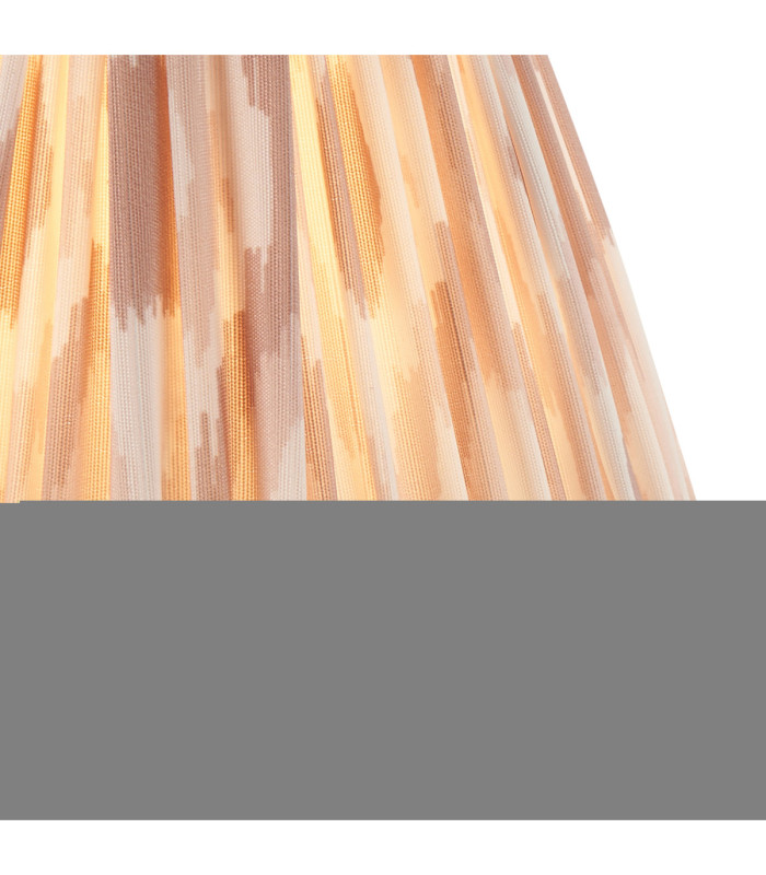 Diamond Tall & Ikat 16cm Wall Lamp Antique Brass Neutral Print-7