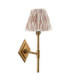 Diamond Tall & Ikat 16cm Wall Lamp Antique Brass Neutral Print-9
