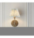 Dahlia Swan & Leaf 16cm Wall Lamp Antique Brass Herb Garden Green-3