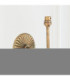Dahlia Swan & Leaf 16cm Wall Lamp Antique Brass Herb Garden Green-6