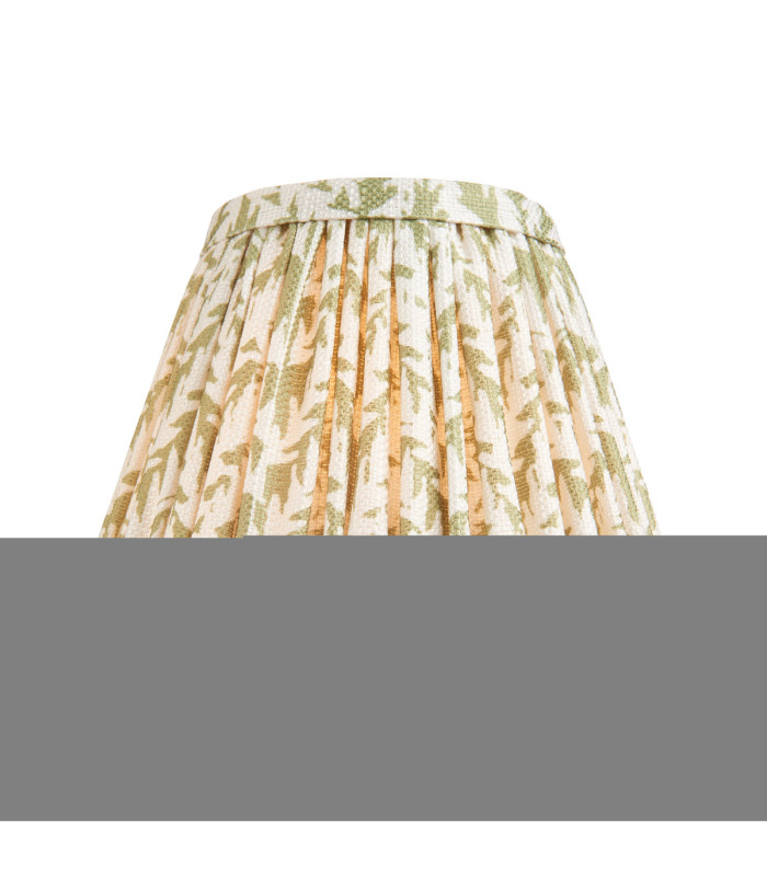 Dahlia Swan & Leaf 16cm Wall Lamp Antique Brass Herb Garden Green-8
