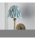 Dahlia Swan & Zigzag 16cm Wall Lamp Antique Brass Cotswold Green-5