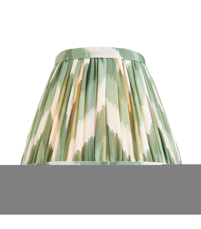 Dahlia Swan & Zigzag 16cm Wall Lamp Antique Brass Cotswold Green-8