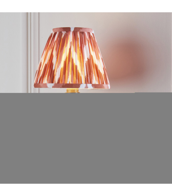 Dahlia Swan & Zigzag 16cm Wall Lamp Antique Brass Apricot Orange-2