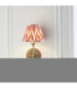 Dahlia Swan & Zigzag 16cm Wall Lamp Antique Brass Apricot Orange-3