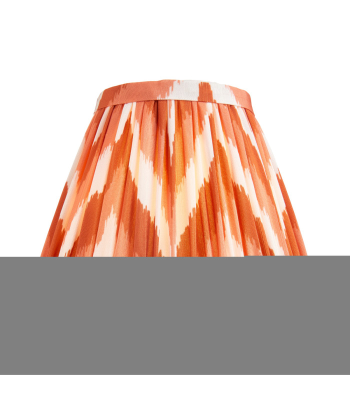 Dahlia Swan & Zigzag 16cm Wall Lamp Antique Brass Apricot Orange-8