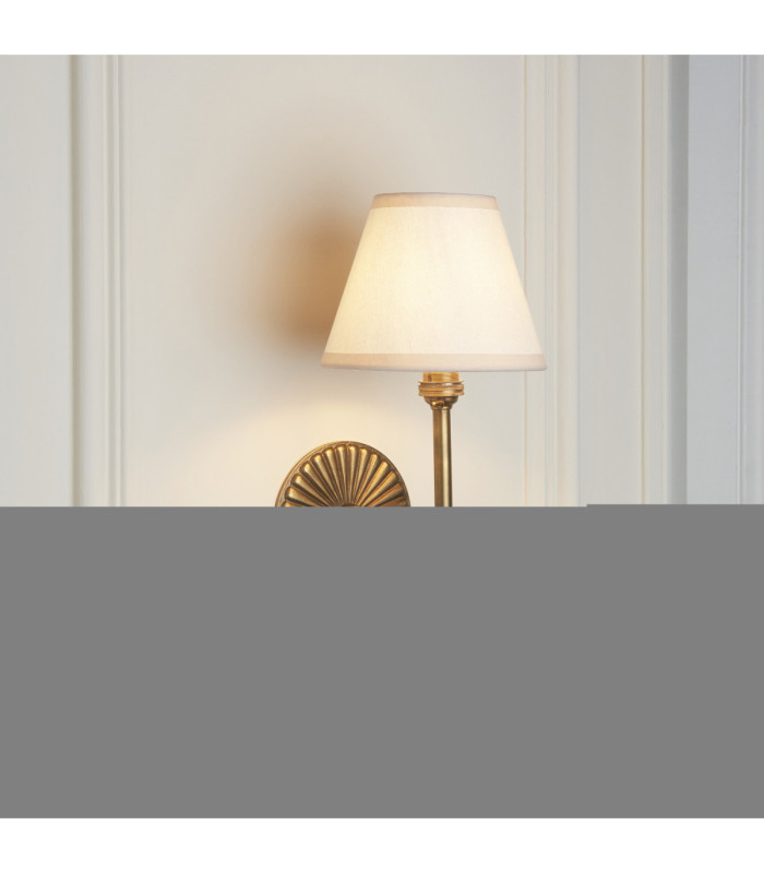 Dahlia Swan & Ivy 16cm Wall Lamp Antique Brass Vintage White-4