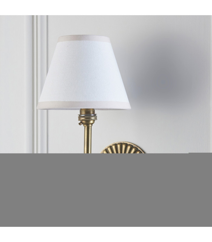 Dahlia Swan & Ivy 16cm Wall Lamp Antique Brass Vintage White-5