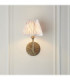 Dahlia Swan & Ikat 16cm Wall Lamp Antique Brass Neutral Print-3