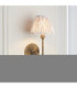 Dahlia Swan & Ikat 16cm Wall Lamp Antique Brass Neutral Print-4
