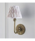 Dahlia Swan & Ikat 16cm Wall Lamp Antique Brass Neutral Print-5