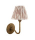 Dahlia Swan & Ikat 16cm Wall Lamp Antique Brass Neutral Print-9