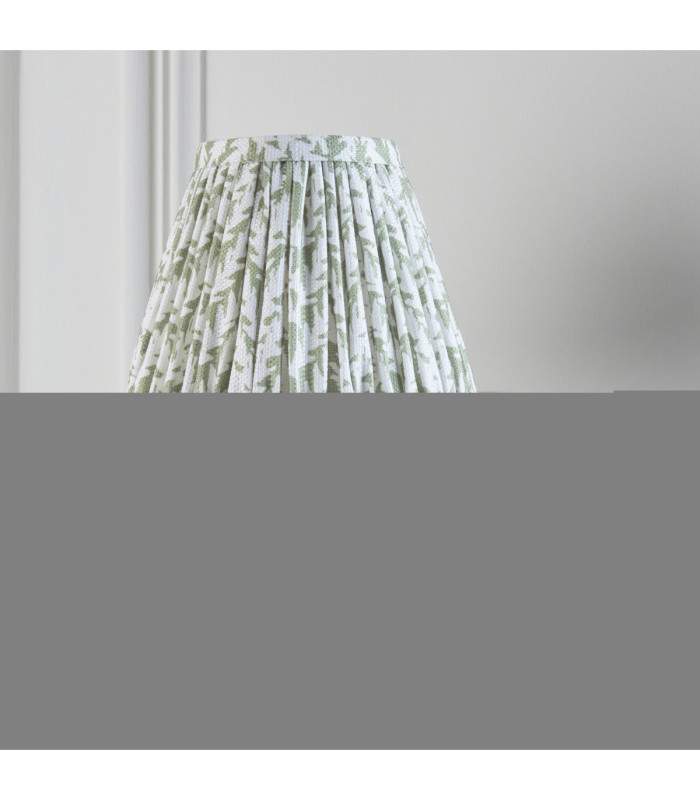 Dahlia Curve & Leaf 16cm Wall Lamp Antique Brass Herb Garden Green-6