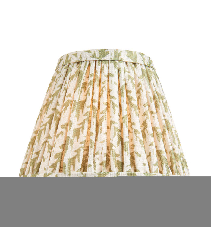 Dahlia Curve & Leaf 16cm Wall Lamp Antique Brass Herb Garden Green-8