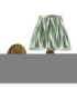 Dahlia Curve & Zigzag 16cm Wall Lamp Antique Brass Cotswold Green-9