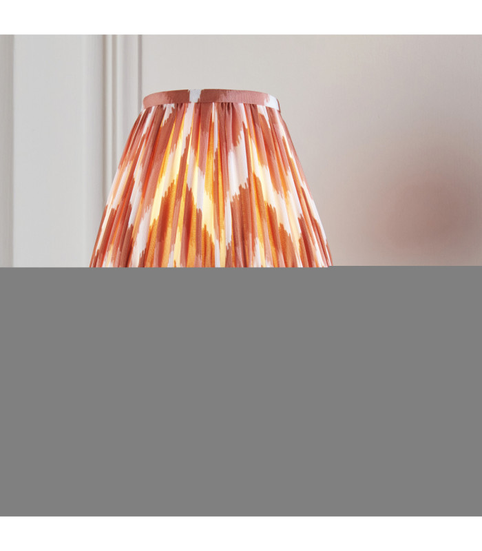 Dahlia Curve & Zigzag 16cm Wall Lamp Antique Brass Apricot Orange-2