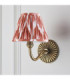Dahlia Curve & Zigzag 16cm Wall Lamp Antique Brass Apricot Orange-6