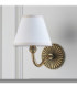 Dahlia Curve & Ivy 16cm Wall Lamp Antique Brass Vintage White-6