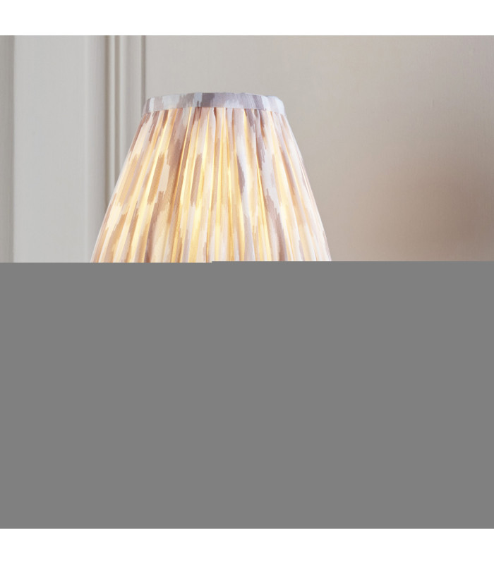 Dahlia Curve & Ikat 16cm Wall Lamp Antique Brass Neutral Print-2