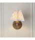 Dahlia Curve & Ikat 16cm Wall Lamp Antique Brass Neutral Print-3