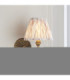 Dahlia Curve & Ikat 16cm Wall Lamp Antique Brass Neutral Print-4