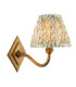 Diamond Curve & Leaf 16cm Wall Lamp Antique Brass Herb Garden Green-1