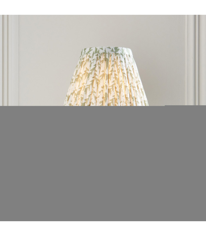 Diamond Curve & Leaf 16cm Wall Lamp Antique Brass Herb Garden Green-3