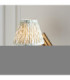 Diamond Curve & Leaf 16cm Wall Lamp Antique Brass Herb Garden Green-5