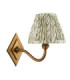 Diamond Curve & Leaf 16cm Wall Lamp Antique Brass Herb Garden Green-9