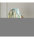 Diamond Curve & Zigzag 16cm Wall Lamp Antique Brass Cotswold Green-5