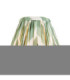 Diamond Curve & Zigzag 16cm Wall Lamp Antique Brass Cotswold Green-8