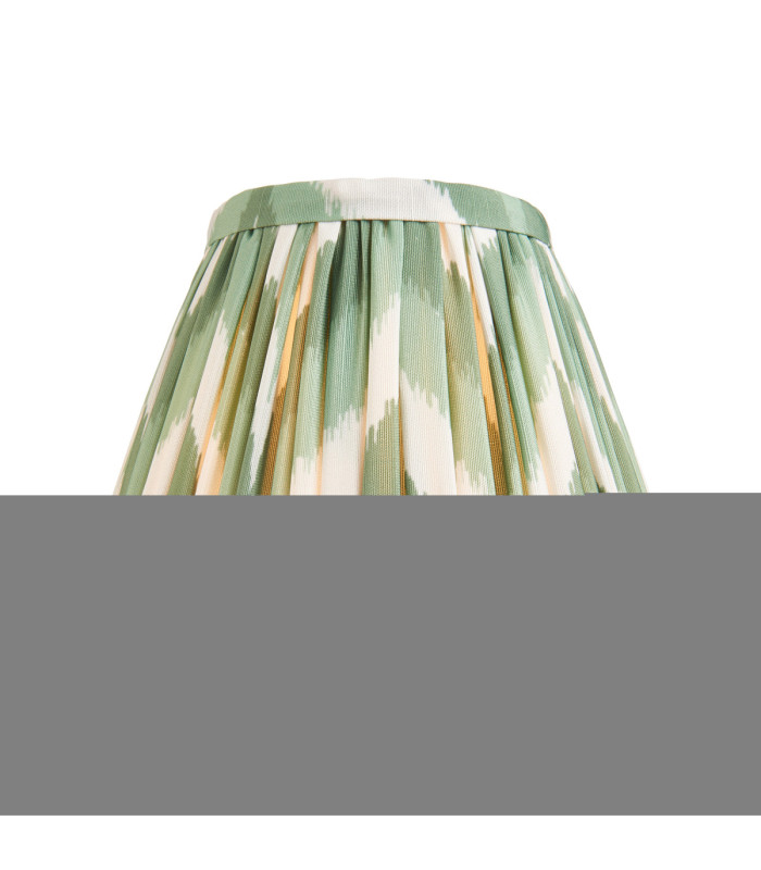 Diamond Curve & Zigzag 16cm Wall Lamp Antique Brass Cotswold Green-8