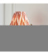 Diamond Curve & Zigzag 16cm Wall Lamp Antique Brass Apricot Orange-2