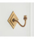 Diamond Curve & Zigzag 16cm Wall Lamp Antique Brass Apricot Orange-7