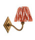 Diamond Curve & Zigzag 16cm Wall Lamp Antique Brass Apricot Orange-9
