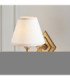 Diamond Curve & Ivy 16cm Wall Lamp Antique Brass Vintage White-5