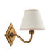Diamond Curve & Ivy 16cm Wall Lamp Antique Brass Vintage White-9