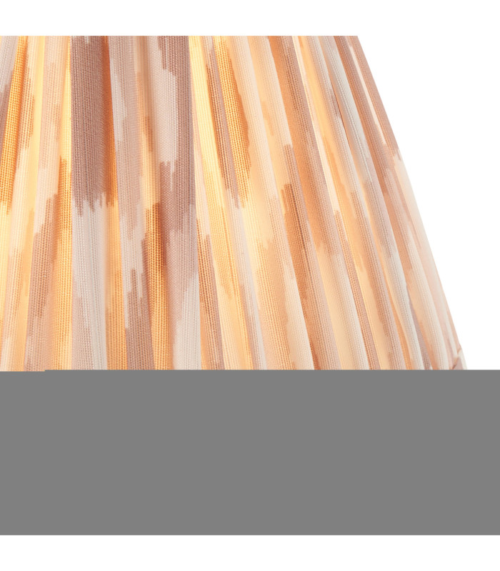 Diamond Curve & Ikat 16cm Wall Lamp Antique Brass Neutral Print-7