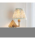 Diamond Angle & Leaf 16cm Wall Lamp Antique Brass Herb Garden Green-4