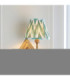 Diamond Angle & Zigzag 16cm Wall Lamp Antique Brass Cotswold Green-4