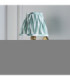 Diamond Angle & Zigzag 16cm Wall Lamp Antique Brass Cotswold Green-5
