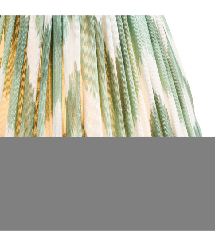 Diamond Angle & Zigzag 16cm Wall Lamp Antique Brass Cotswold Green-7