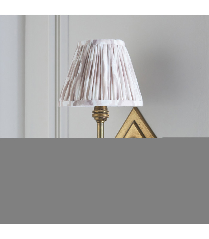 Diamond Angle & Ikat 16cm Wall Lamp Antique Brass Neutral Print-5