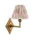 Diamond Angle & Ikat 16cm Wall Lamp Antique Brass Neutral Print-9
