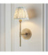 Halo Tall & Leaf 16cm Wall Lamp Antique Brass Herb Garden Green-2