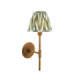 Halo Tall & Zigzag 16cm Wall Lamp Antique Brass Cotswold Green-1