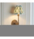 Halo Tall & Zigzag 16cm Wall Lamp Antique Brass Cotswold Green-4