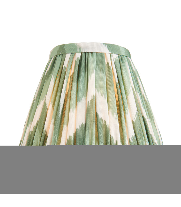 Halo Tall & Zigzag 16cm Wall Lamp Antique Brass Cotswold Green-8